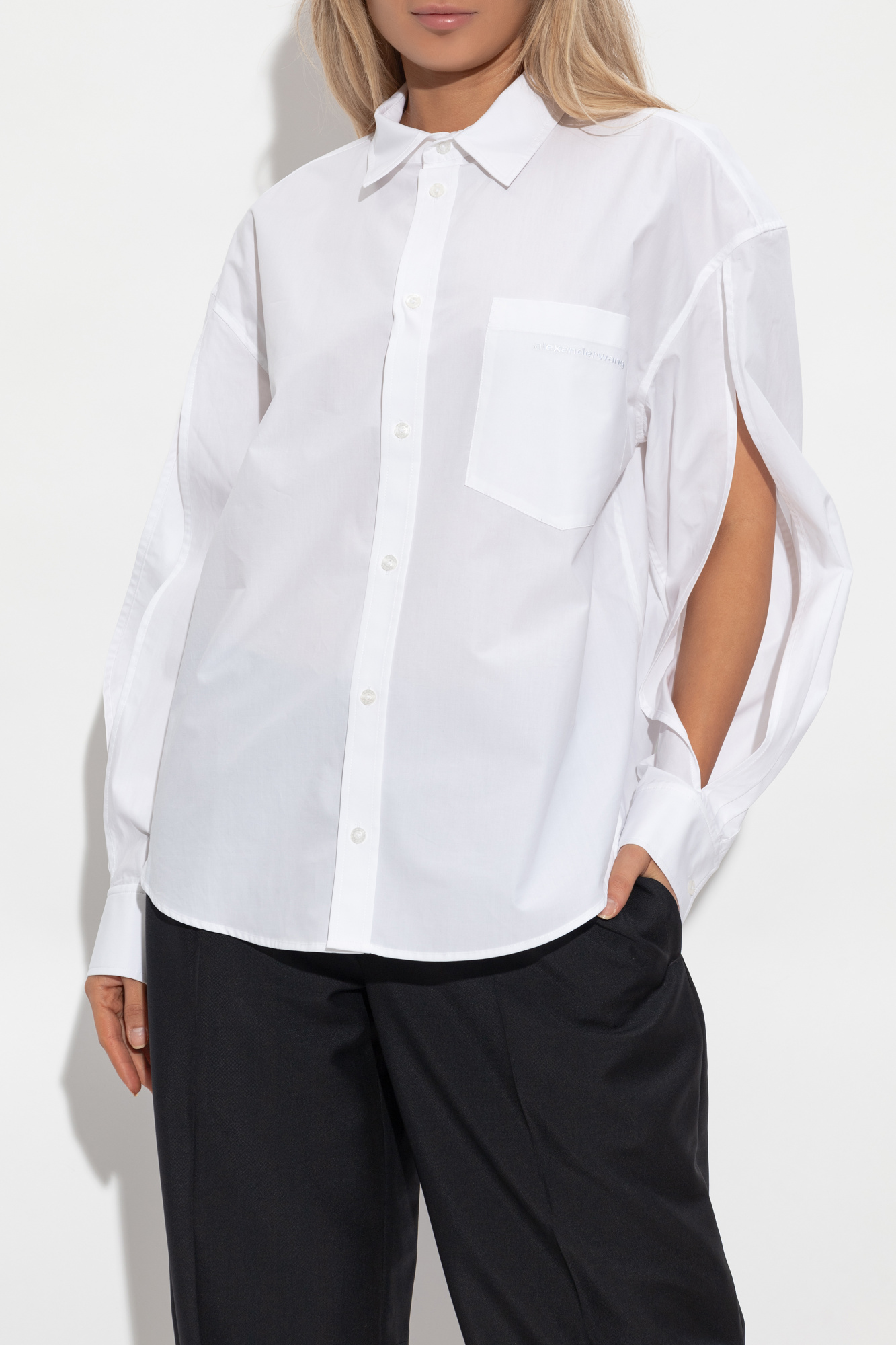 Alexander Wang Cotton shirt with pocket | Women's | Vitkac